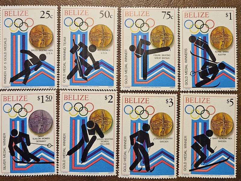 BELIZE 1980 Olympic Games(Scott 503-510; SG 568-575) MNH