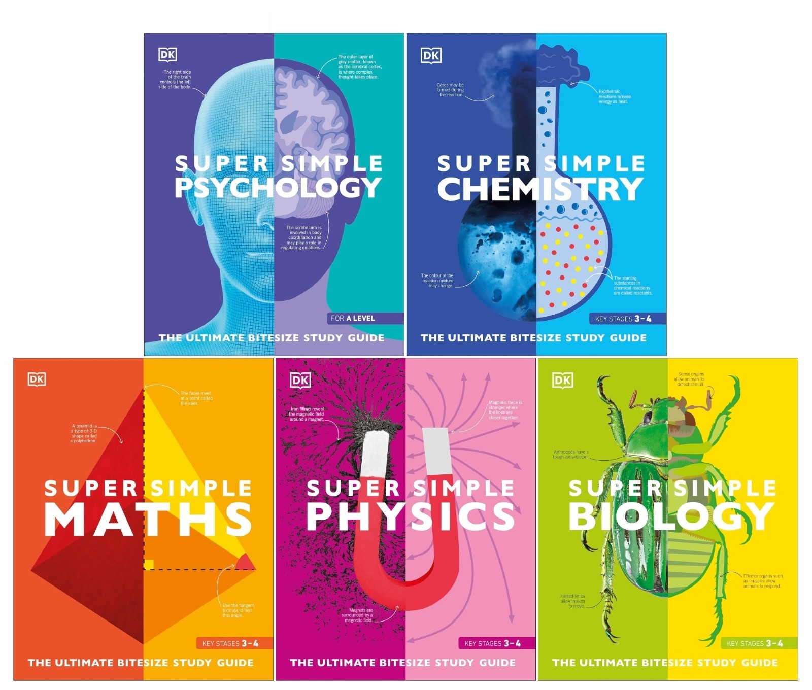 Dk Unisex Super Simple 4 Books Collection Set Super Maths, Biology, Physics, Chemistry - Image 5