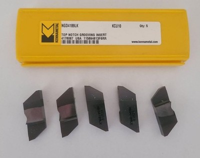 5 Pcs Kennametal NGD4189LK KCU10 Grooving Carbide Inserts Lathe Top Notch USA