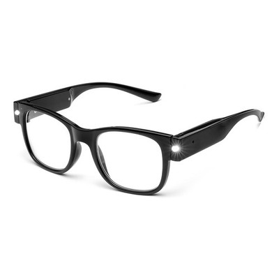 Reading Glasses Lighted Rechargeable Bright LED Readers with Lights Eyewear C...