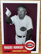 1991 Topps Archives Baseball #289, Rogers Hornsby