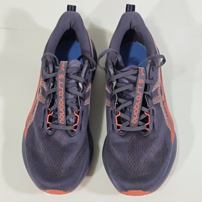 ASICS Novablast 5 Running Shoes Mens 12 Purple Orange FF BlastMAX Cushion Road