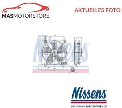 LÜFTER KÜHLERLÜFTER LÜFTERMOTOR NISSENS 85353 A NEU OE QUALITÄT