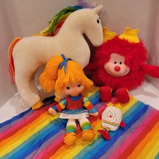 Vintage Mattel Hallmark 1983 Rainbow Brite Doll, Romeo, Sprite, Horse Starlite