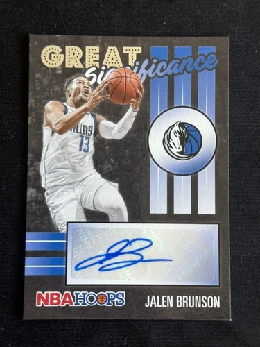Panini 2020-21 Hoops Great Significance Jalen Brunson Autograph #GS-JBR