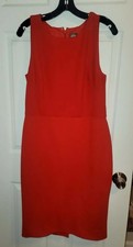 VINCE CAMUTO RED SHEATH DRESS KNEE LENGTH SIZE 14