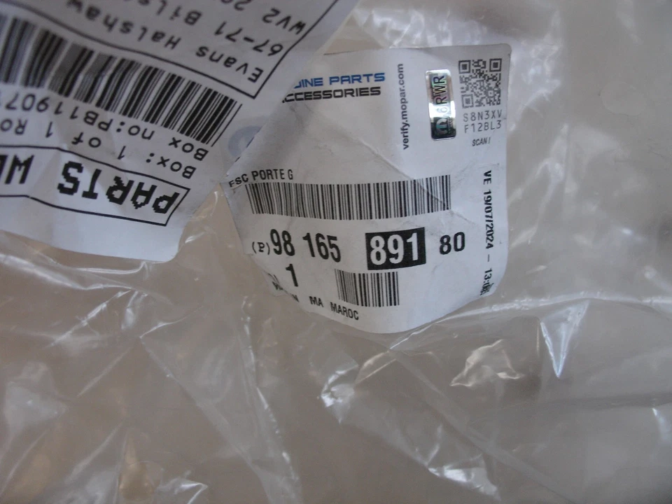 Жгут проводов для левой стороны раздвижной двери 9816589180 для Opel Citroen Dispatch - Изображение 2 из 2