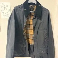 Barbour Wax Kids Jacket XXL Navy Check Lined