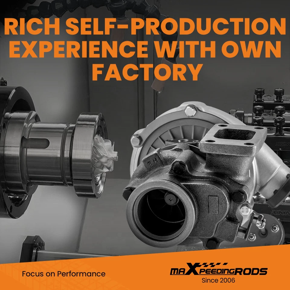 Billet T3 Turbo Turbocharger for BMW 325i 325ci 2.5L V-band Internal Wastegate - Image 2 of 4