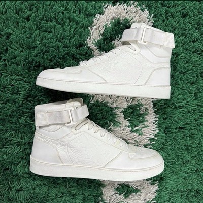 Size 10LV / 11M - Louis Vuitton Rivoli Sneaker Boot White - Super Clean