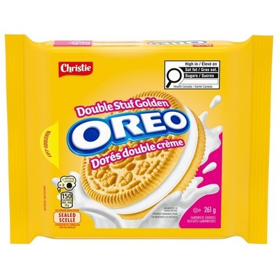2-Pack Christie OREO Double Stuf Golden Sandwich Cookies