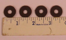 New 3/4" Brown Knob Felt Washers Set of Four - Old Antique Vintage Tube Radio 