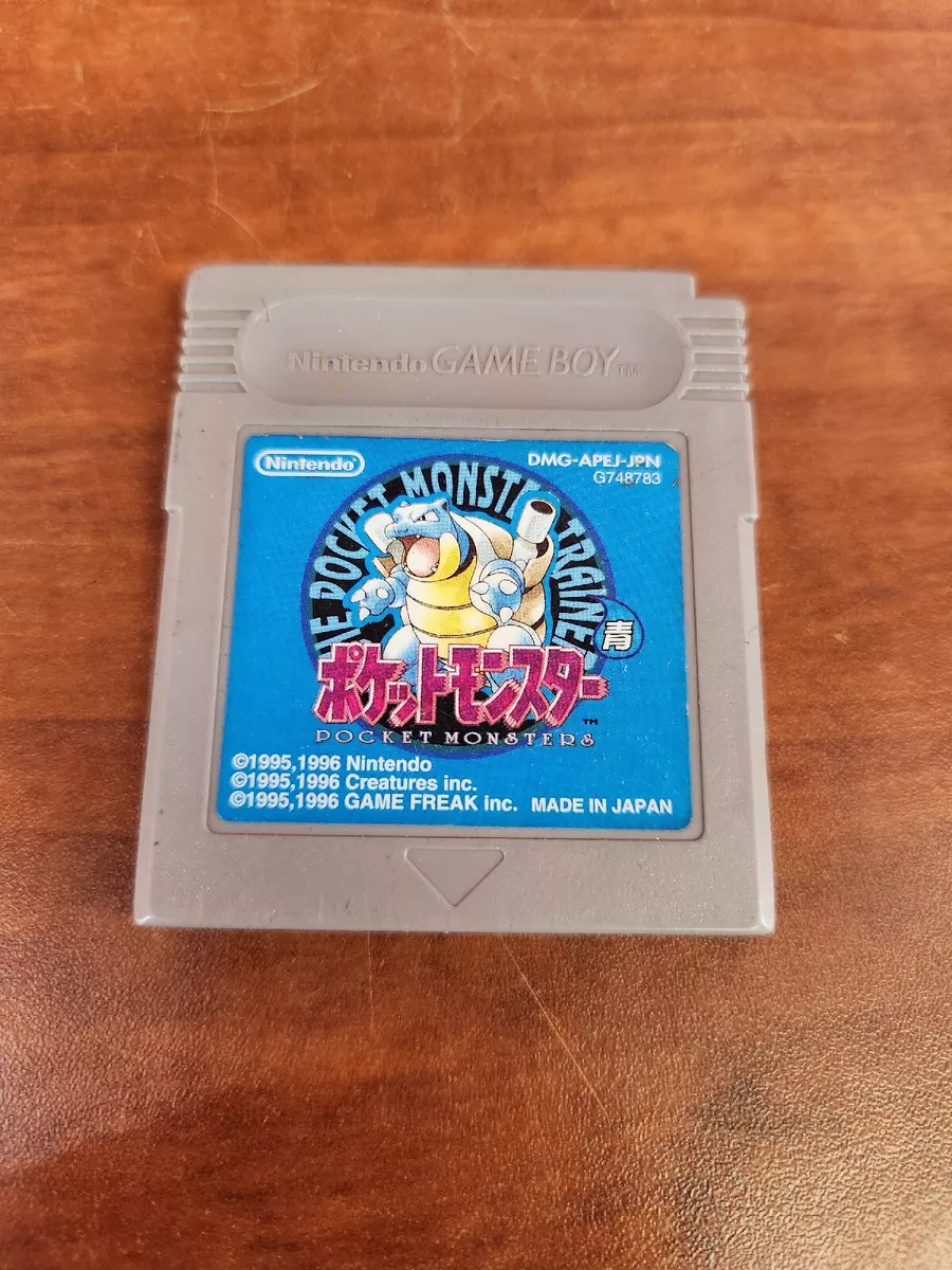 Pokemon Pocket Monsters Blue Game Boy Japanese DMG-APEJ-JPN