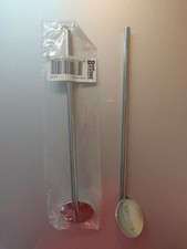 Stainless Steel Creative Spoon Straw, Stirring Spoon, Metal Drinking Straws 2