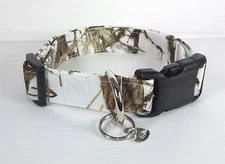 Snow White True Timber MC2 Camo Terris Dog Collar custom made adjustable hunting