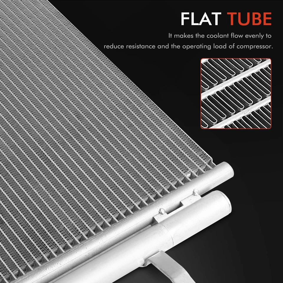 AC Condenser with Receiver Drier & Bracket for Ford Fusion 2013-2020 Lincoln MKZ - Image 3 of 4