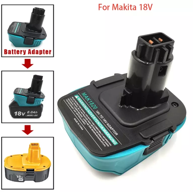 Battery Adapter for Makita 18V Li-Ion to For Dewalt DC9096 Ni-Cd Ni-Mh  Tools