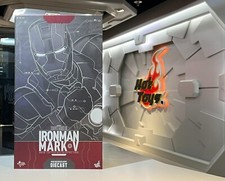 Figura 1:6 Hot Toys Iron Man 2 MARK V MMS400-D18 - IM2 MK5 Diecast Figura NUEVO