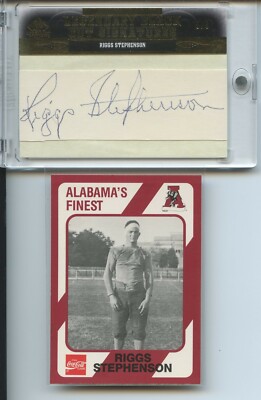 2011 SP Legendary Cuts Riggs Stephenson Autograph Auto SP # 8/8 Cubs Alabama
