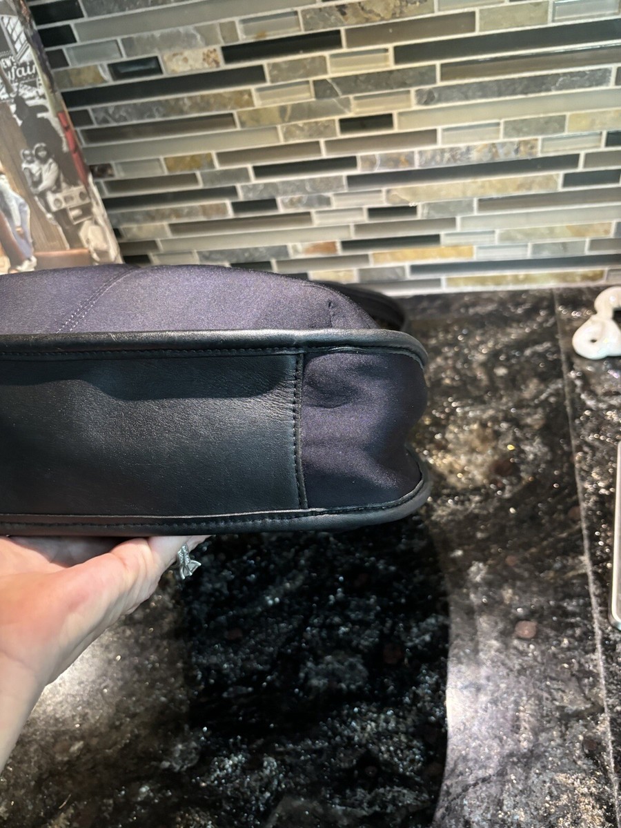 Vintage Coach Neo Ergo Pocket Zip Neoprene & Leather Satchel Vintage Coach Neo Ergo Pocket Zip Neoprene & Leather Satchel