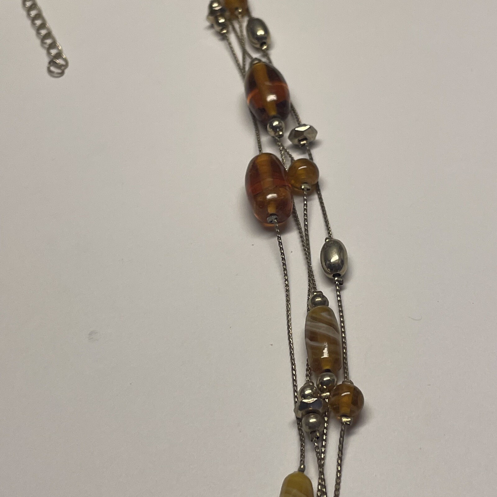 Pretty Signed Monet Multi Strand Beaded Necklace - image 10