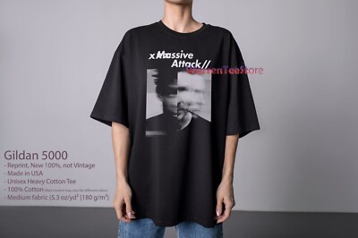 NEW Massive Attack 2025 Tour Short Sleeve Cotton Black All Size T-Shirt
