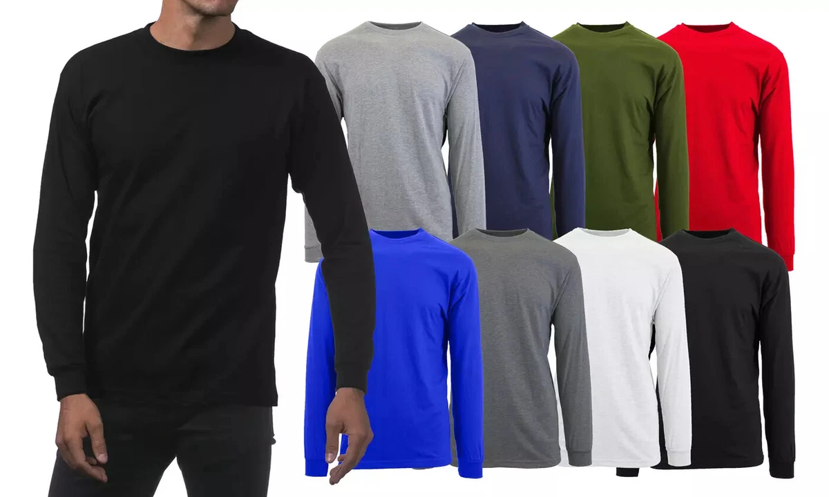 Long sleeve heavyweight 2025 crew neck tee