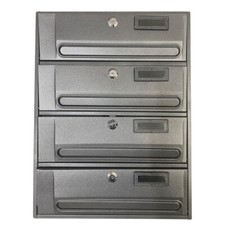 CASELLARIO POSTALE ORIZZONTALE 4 POSTI PORTA LETTERE CONDOMINIO VULCANIA