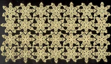 GERMAN DRESDEN DIE CUT GOLD PAPER SNOWFLAKE ROSETTES VICTORIAN CRAFTS