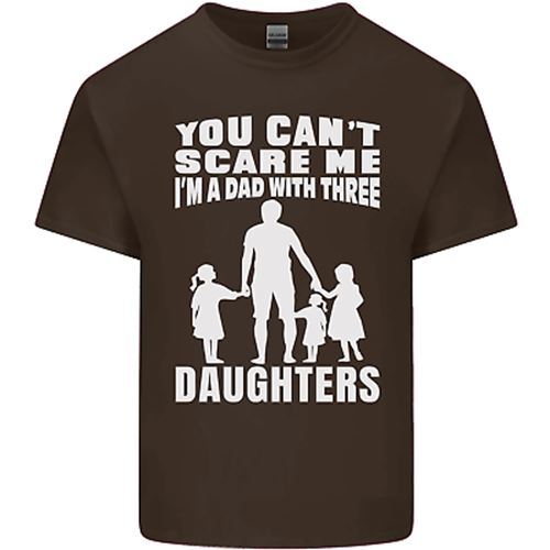 Dad With Three Daughters Funny Fathers Day Mens Cotton T-Shirt Tee Top - Picture 20 of 26