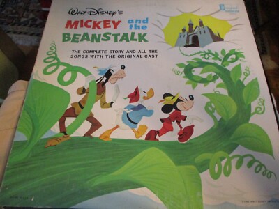 1963 Walt Disney MICKEY & THE BEANSTALK LP Disneyland 1248 VG/VG+