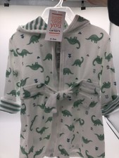 New Just One You By Carter's Baby Boys' Dino Bath Robe Dinosaur Hooded w Scales