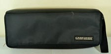 CAse Logic Nylon Zip Cassette Tape Case Holder Hard Shell Insert 15 Tape Cap