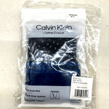 NWT Calvin Klein 2 Pack Boys Boxer Briefs Size M 8-10 1 Navy 1 Royal Blue