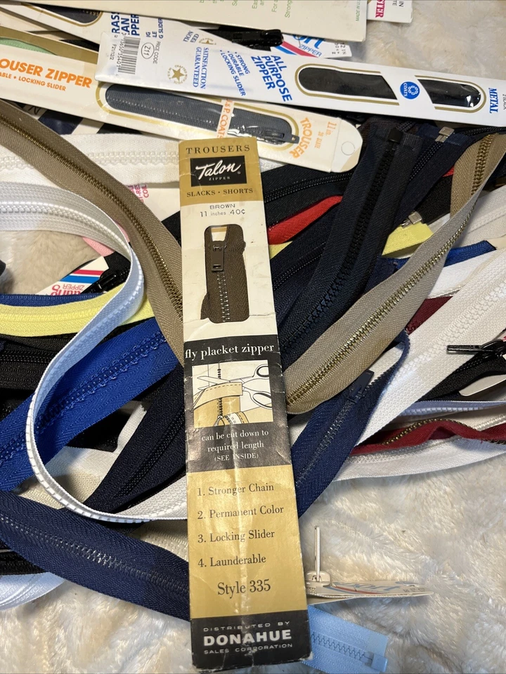Enorme Lote De Colección De 50+ Cremalleras 90% De Ellos Nuevos Abrigos y Clark, Garra, JP Foto 3 de 4