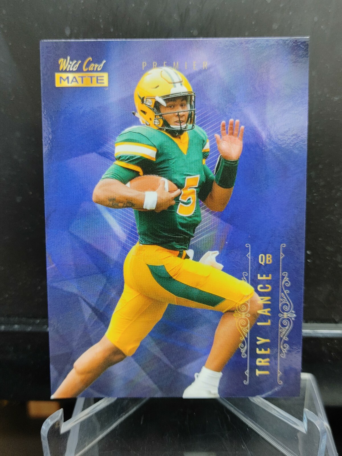 Trey Lance RC - 2021 Wild Card Matte Blue Chase Premier SSP #MBC-6 - 49ers