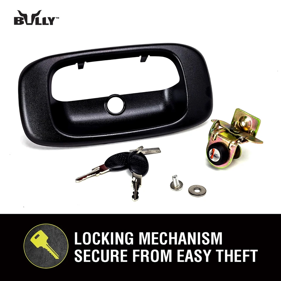 Manija de bloqueo de puerta trasera para 99-07 Chevy Silverado GMC Sierra 1500 2500 3500 Foto 3 de 4