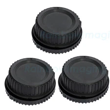 3 pcs x Rear Lens Cover + Camera Body Cap for Nikon D5600 D3400 D3300 D3200 D850