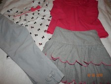 4 Pc Janie and Jack Girls 2T DARLING SOPHISTICATION Skirt Velvet Pants TOPS So