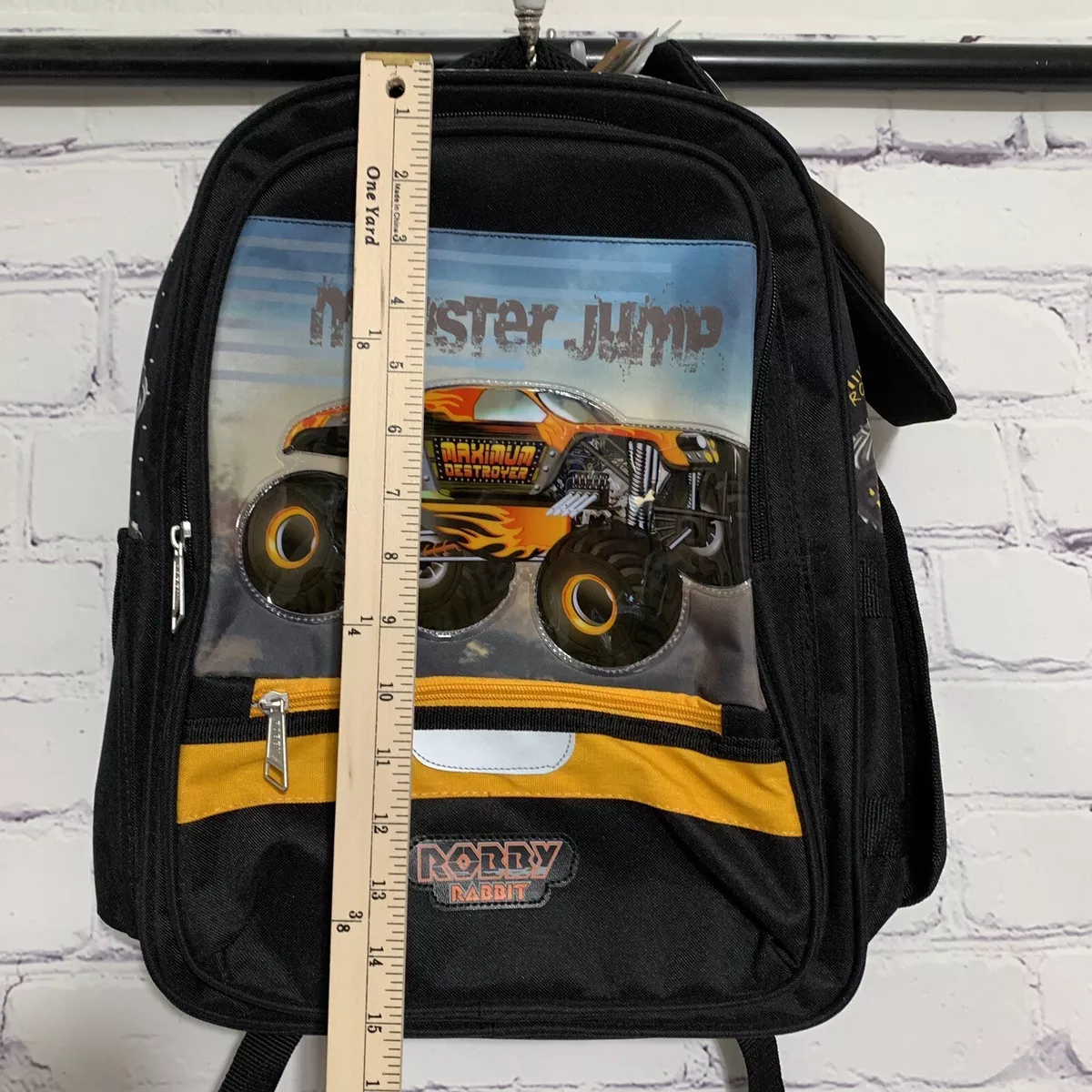 Monster Truck Maximum Destruction Destroyer Robby Rabbit Backpack