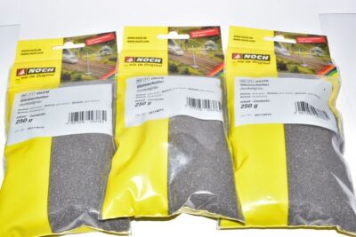 (1Kg=10,66 ) NOCH 09376 Gleis- Schotter C-Gleis grau 3 Packungen. NEU in OVP