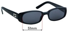 SFx Replacement Sunglass Lenses Fits Gucci Gg2452/s - 51mm Wide