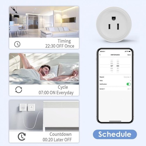 TOLIFEEL Electrical Plugs and Socket 10A US WiFi Smart Home Plug Remote Control - Picture 4 of 7