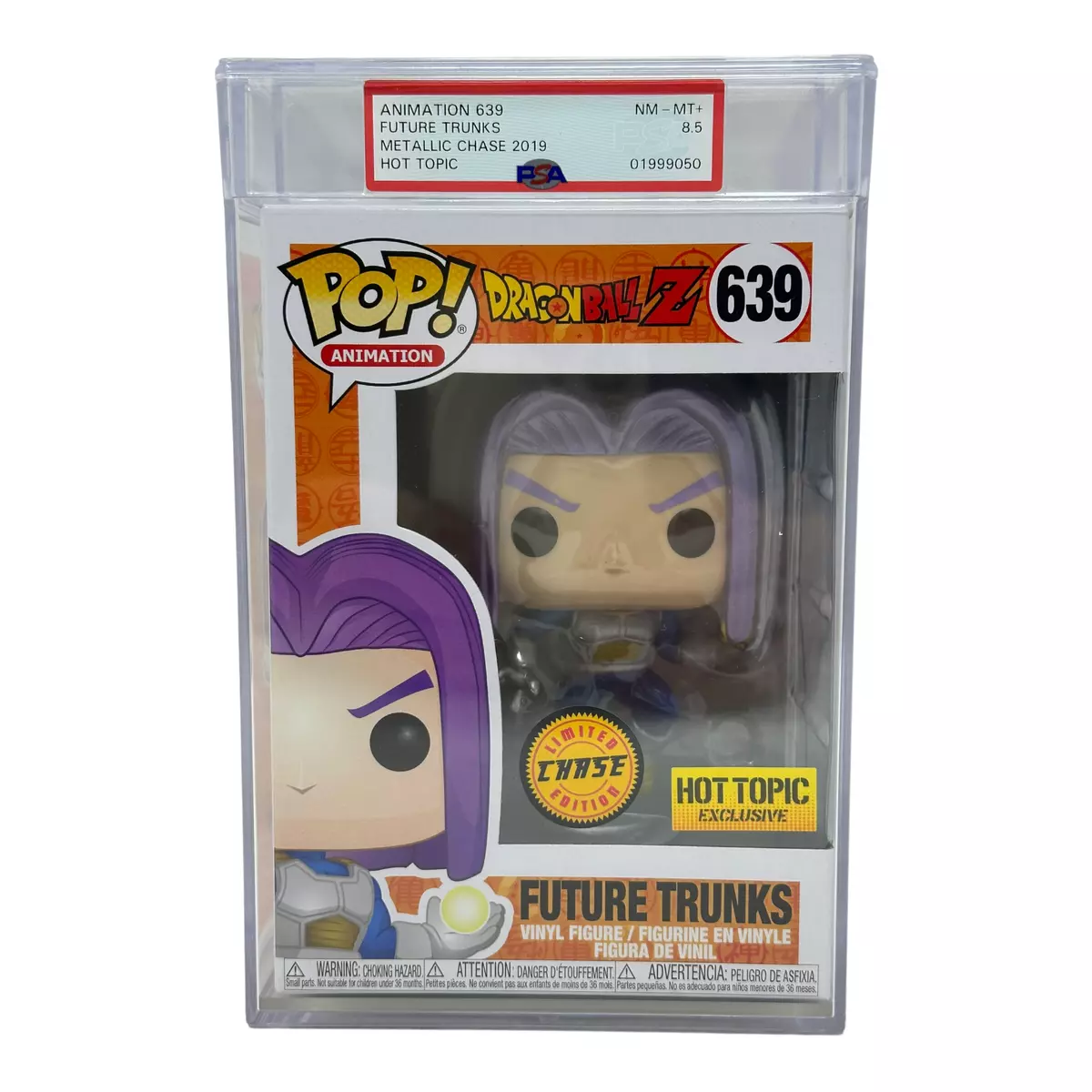 Funko Pop! PSA 8.5 Future Trunks # 639 - Hot Topic Chase Funko Pop! PSA 8.5 Future Trunks # 639 - Hot Topic Chase