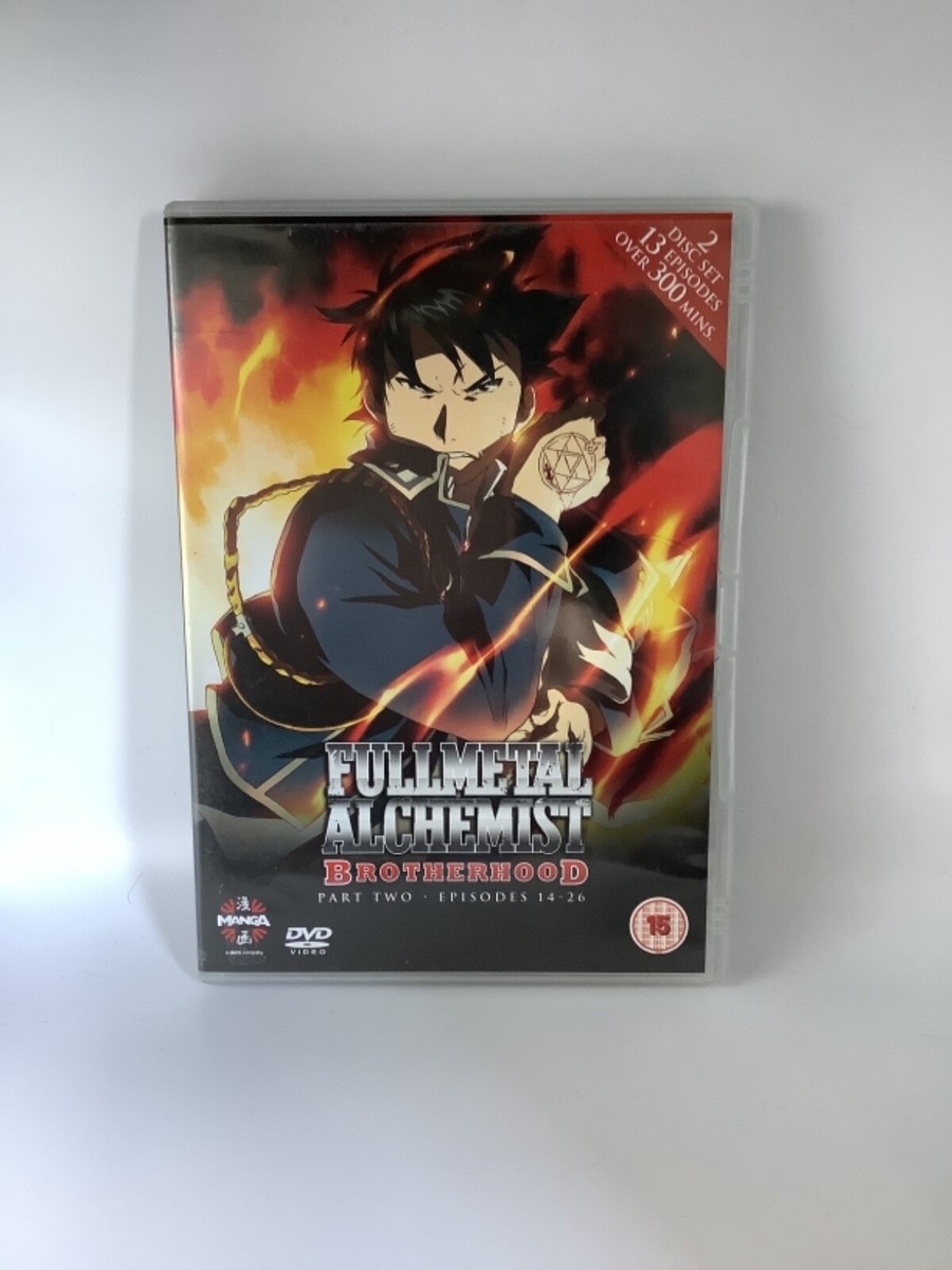 Fullmetal Alchemist: Brotherhood Part Episodes 14-26 (DVD) cert 15 Manga