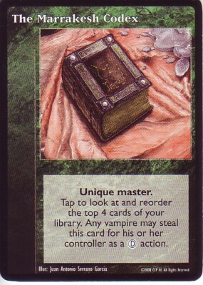 The Marrakesh Codex VTES CCG Promo