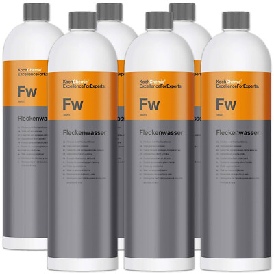 6x Koch Chemie Fleckenwasser Fw Flecken- und Wachsentferner Auto reinigen 1L