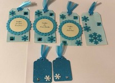 Snowflake Christmas Tag Paper Piecing Set Scrapbooks Cards 6 