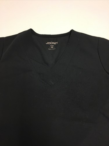 Womens Black Jockey Scrub Top Good Condition Size XS - Picture 4 of 6