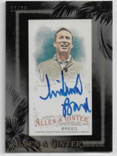 MIKE BREED 2016 TOPPS ALLEN GINTER BLACK MINI FRAMED ON-CARD AUTO SP /25 MG